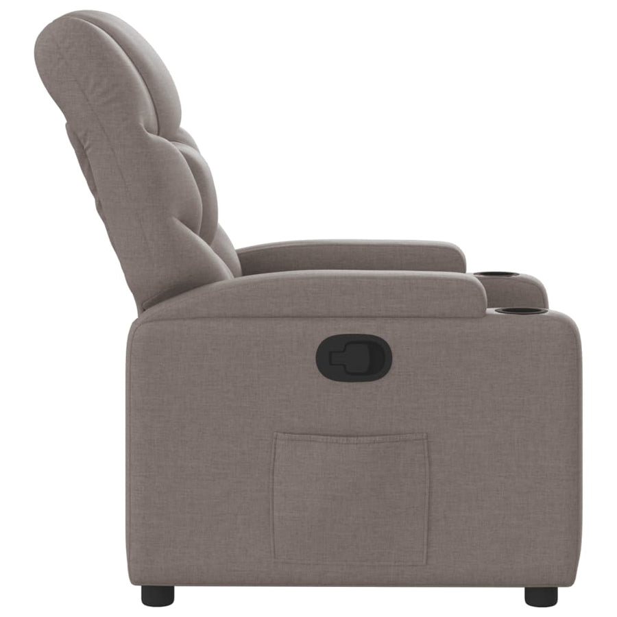Fauteuil Verstelbaar Stof Taupe Nee Handmatig verstelbaar