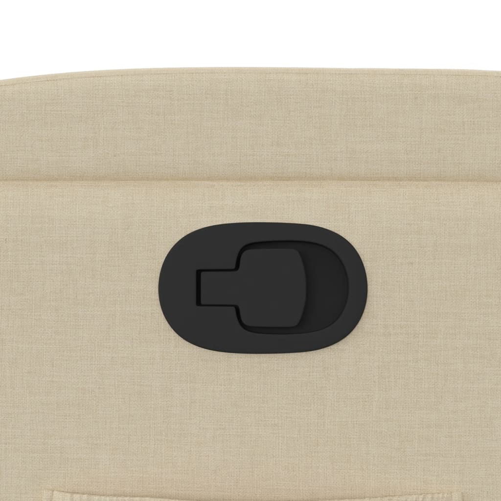 Fauteuil Verstelbaar Stof Kleurig Crème Nee Handmatig verstelbaar