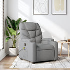 Massage chair adjustable fabric light grey