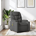 Massage chair adjustable fabric dark gray