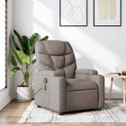 Massage chair adjustable fabric taupe