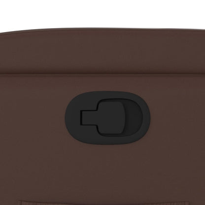 Fauteuil Verstelbaar Kunstleer Bruin Nee Handmatig verstelbaar