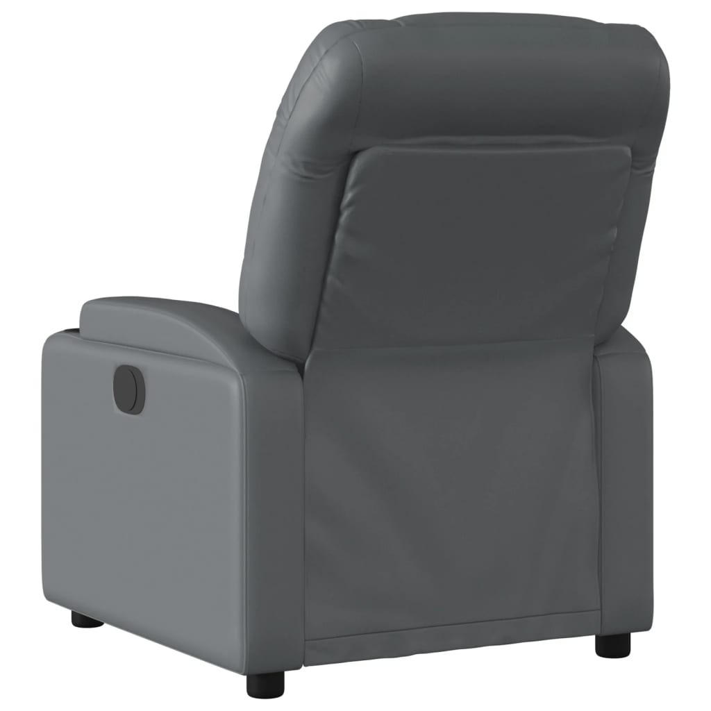 Fauteuil Verstelbaar Kunstleer Grijs Nee Handmatig verstelbaar