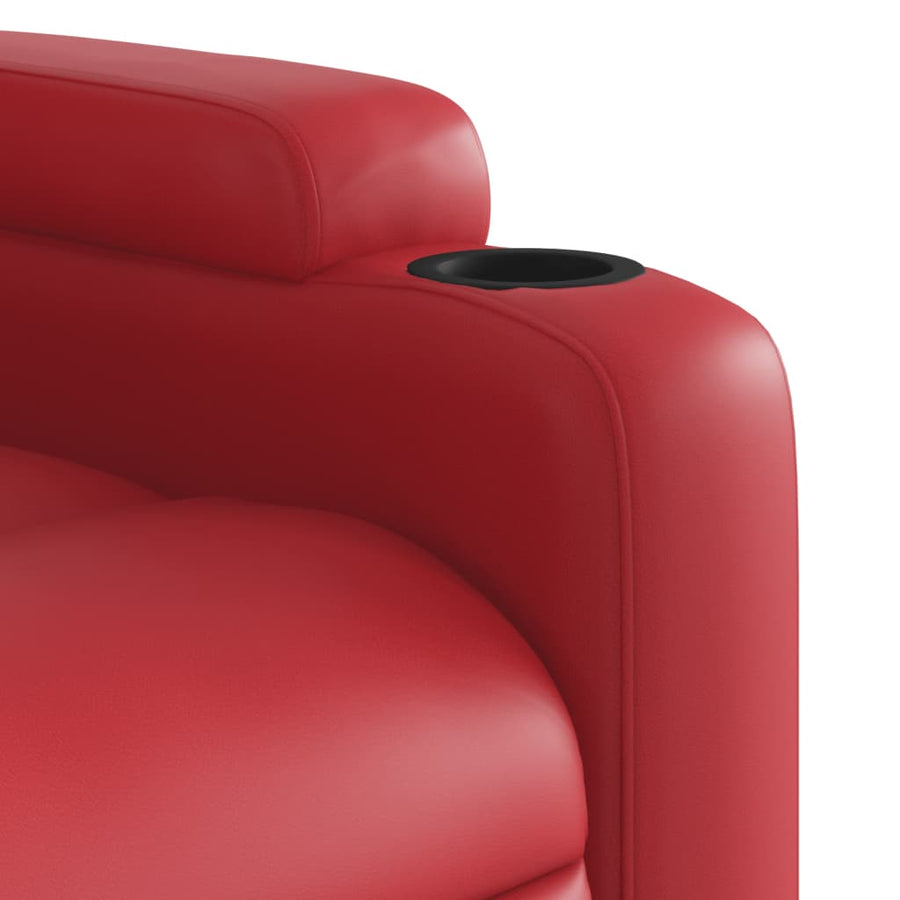 Fauteuil Verstelbaar Kunstleer Rood Nee Handmatig verstelbaar