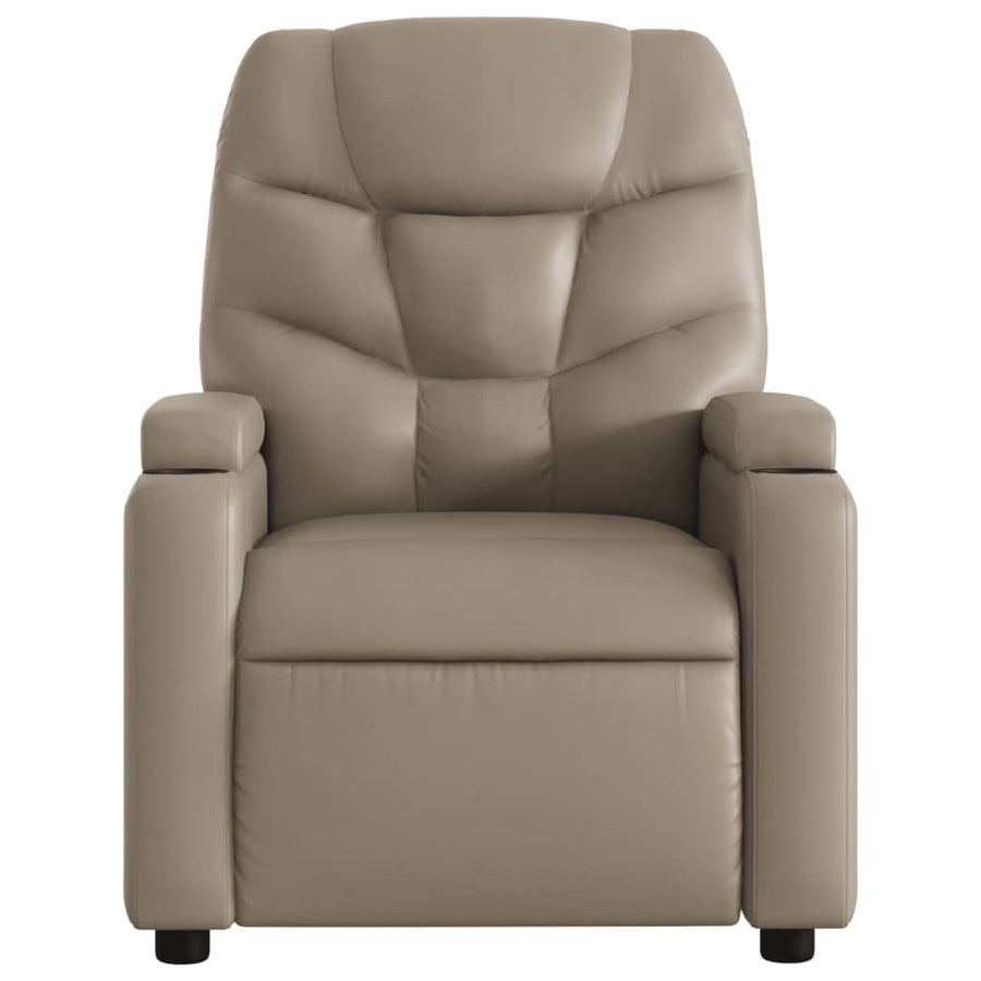 Fauteuil Verstelbaar Kunstleer Kleurig Cappuccino Nee Handmatig verstelbaar
