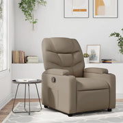 Fauteuil verstelbaar kunstleer cappuccino