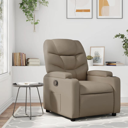 Fauteuil Verstelbaar Kunstleer Kleurig Cappuccino Nee Handmatig verstelbaar