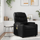 Massage chair adjustable artificial leather black
