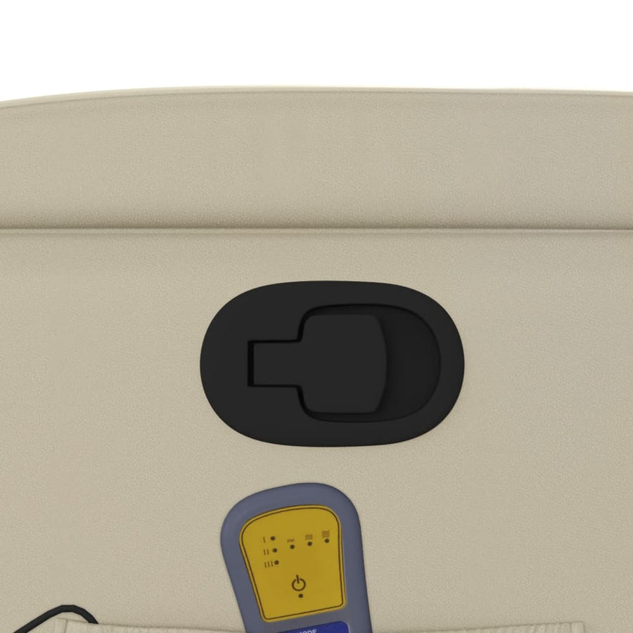 Massagestoel Verstelbaar Kunstleer Crème Ja Handmatig verstelbaar
