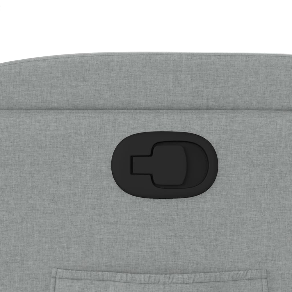 Fauteuil Verstelbaar Stof Lichtgrijs Nee Handmatig verstelbaar