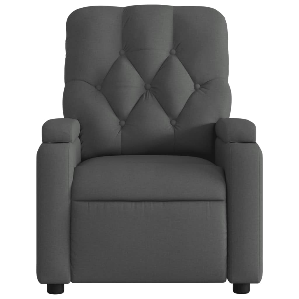 Fauteuil Verstelbaar Stof Donkergrijs Nee Handmatig verstelbaar
