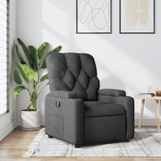 Relaxfauteuil donkergrijs stof