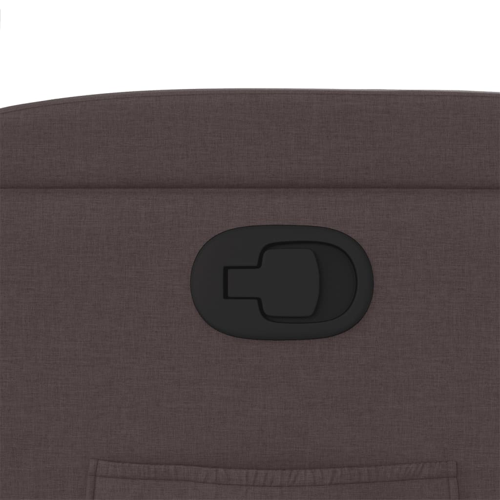 Fauteuil Verstelbaar Stof Donkerbruin Nee Handmatig verstelbaar