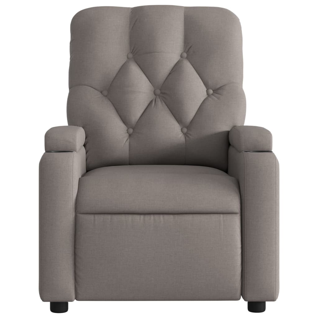 Fauteuil Verstelbaar Stof Taupe Nee Handmatig verstelbaar