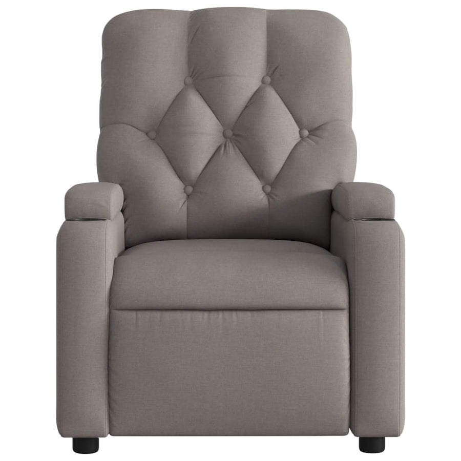 Fauteuil Verstelbaar Stof Taupe Nee Handmatig verstelbaar