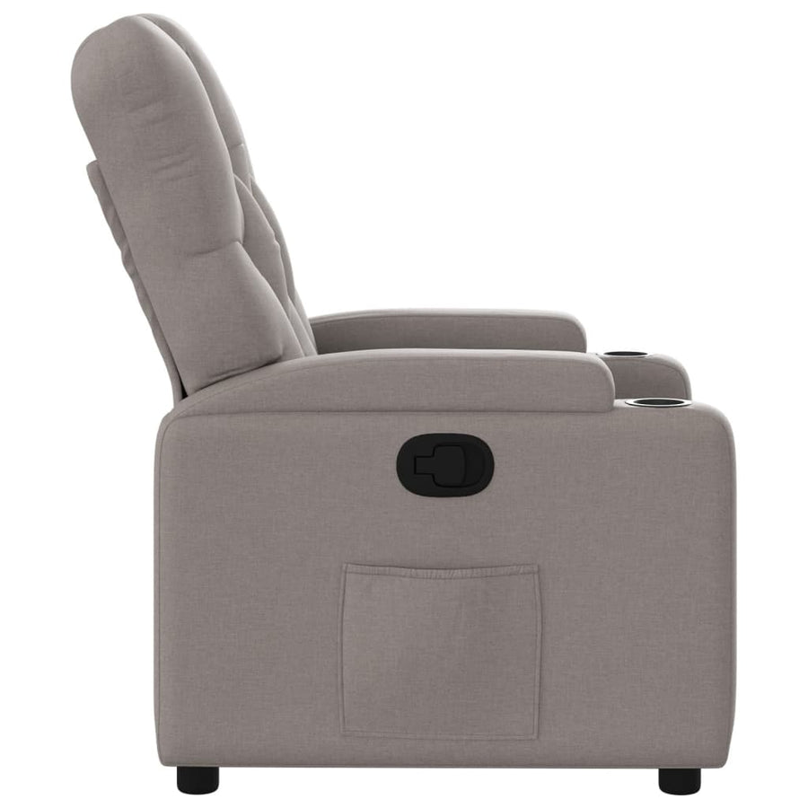 Fauteuil Verstelbaar Stof Taupe Nee Handmatig verstelbaar