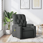 Massage chair adjustable fabric dark gray