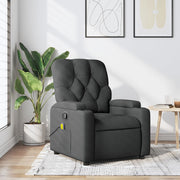 Massagestoel verstelbaar stof donkergrijs 74x86.5x93.5 cm