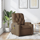 Massage chair adjustable fabric brown