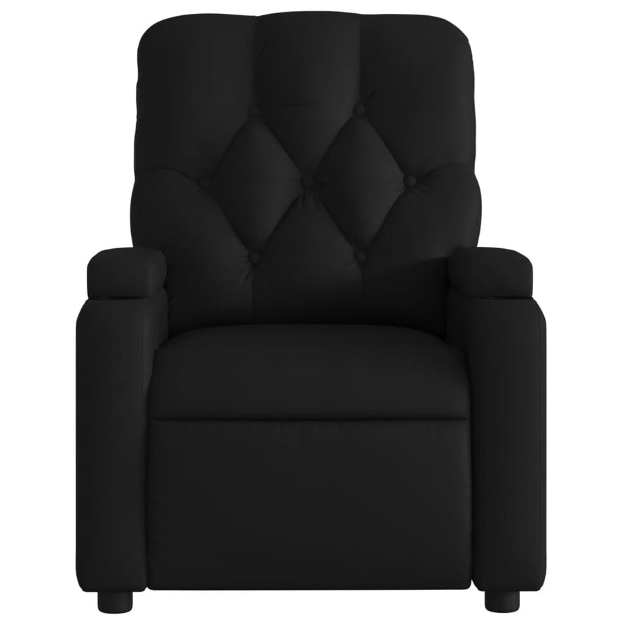 Fauteuil Verstelbaar Kunstleer Zwart Nee Handmatig verstelbaar