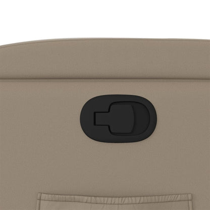 Fauteuil verstelbaar kunstleer cappuccinokleurig