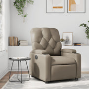 Fauteuil verstelbaar kunstleer cappuccino