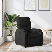 Fauteuil verstelbaar stof zwart 75x99x99 cm