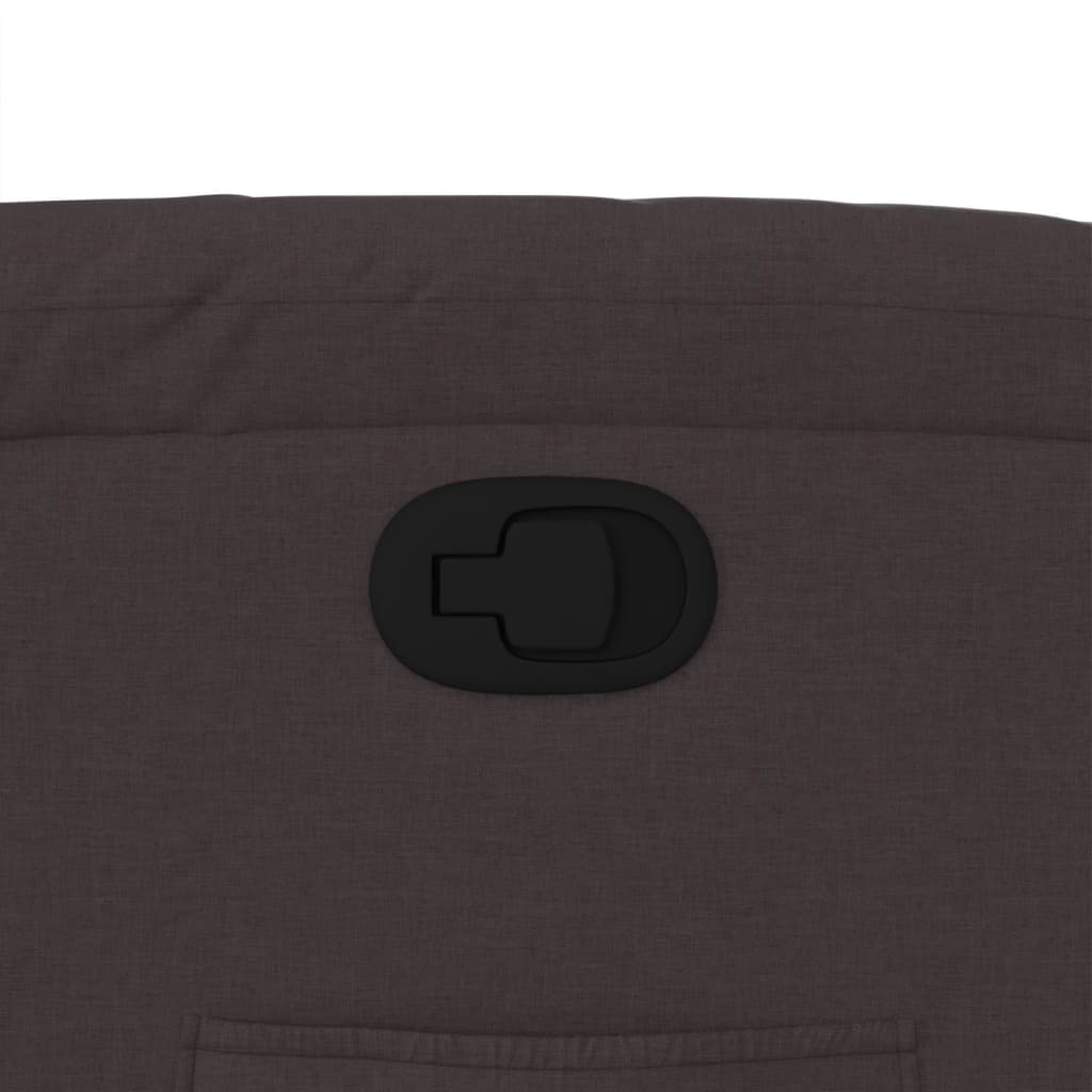 Fauteuil Verstelbaar Stof Donkerbruin Nee Handmatig verstelbaar