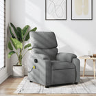 Massage chair adjustable fabric light grey