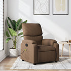 Massage chair adjustable fabric brown