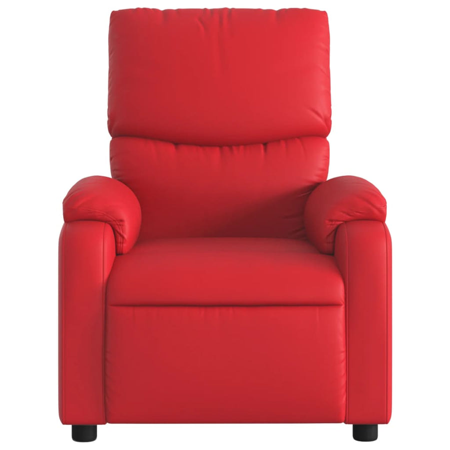 Fauteuil Verstelbaar Kunstleer Rood Nee Handmatig verstelbaar