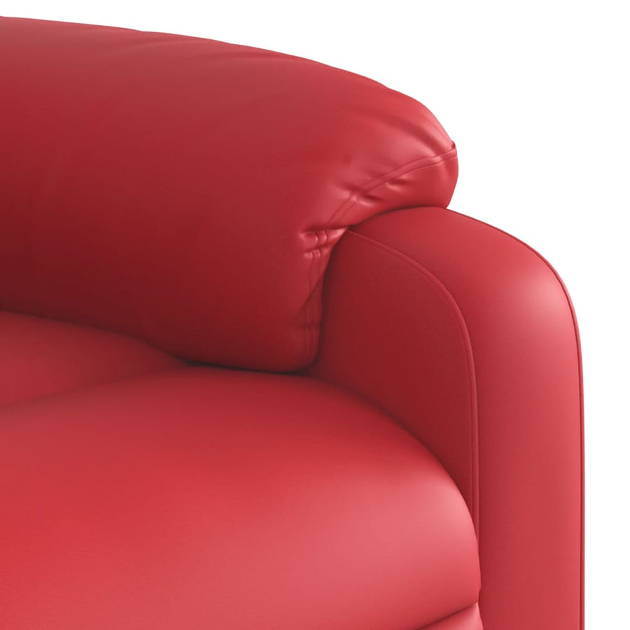 Fauteuil Verstelbaar Kunstleer Rood Nee Handmatig verstelbaar