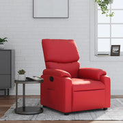 Fauteuil verstelbaar kunstleer rood