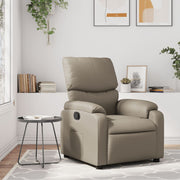 Fauteuil verstelbaar kunstleer cappuccino