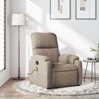 Massage chair microfiber fabric taupe