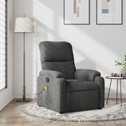 Massage chair microfiber fabric dark grey