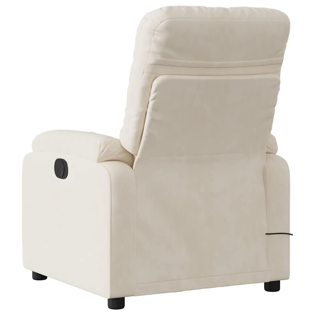 Massagestoel microvezelstof beige