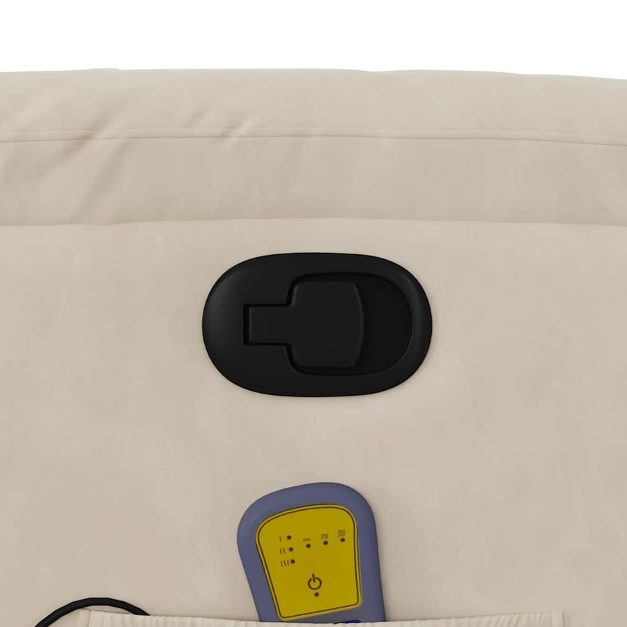 Massagestoel microvezelstof beige