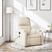 Massagestoel microvezel beige