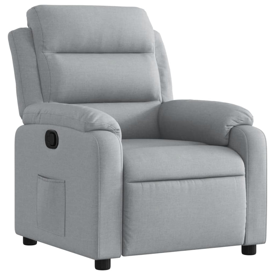 Fauteuil Verstelbaar Stof Lichtgrijs Nee Handmatig verstelbaar