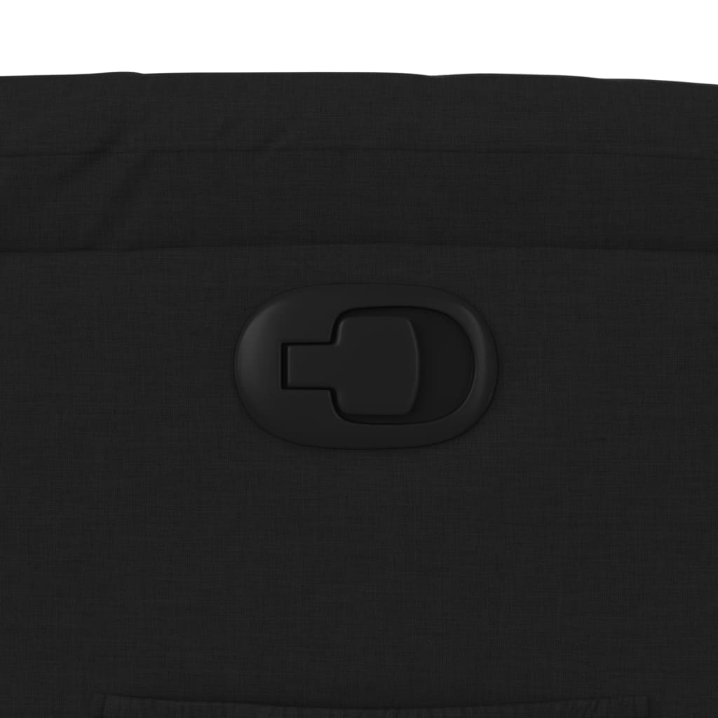 Fauteuil Verstelbaar Stof Zwart Nee Handmatig verstelbaar