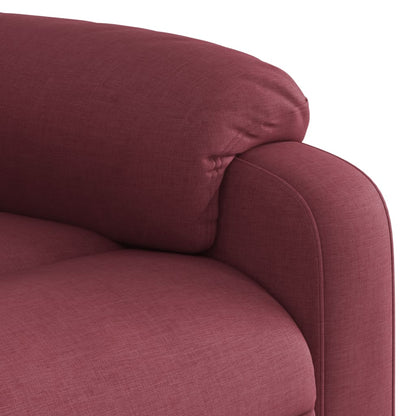 Fauteuil verstelbaar stof wijnrood
