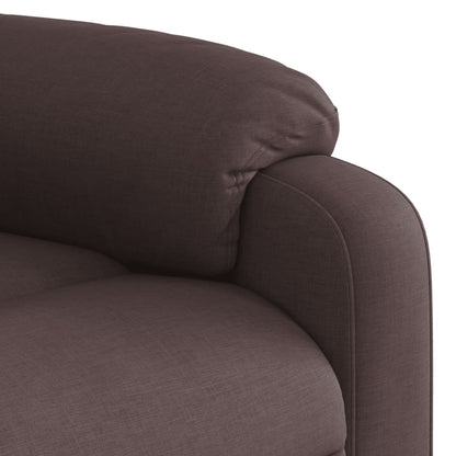 Fauteuil verstelbaar stof donkerbruin