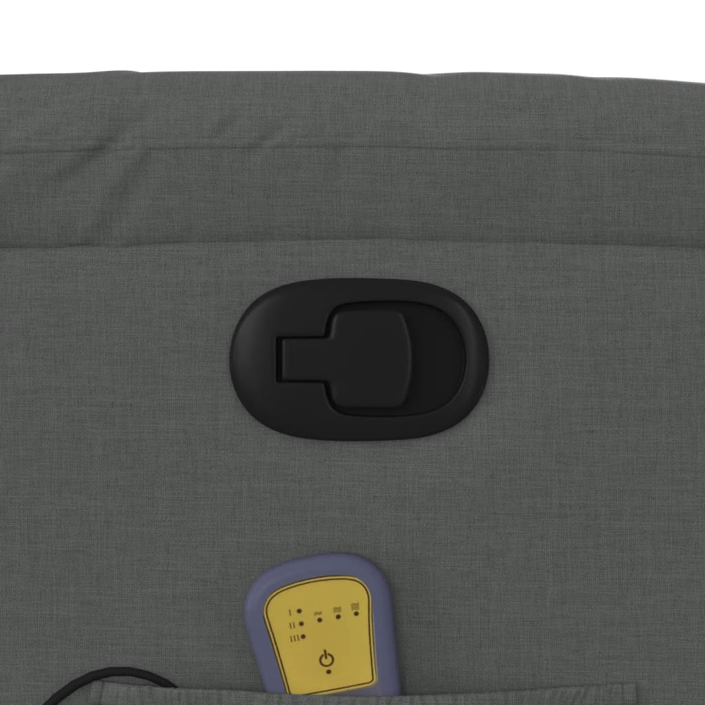 Massagestoel Verstelbaar Stof Donkergrijs Ja Handmatig verstelbaar