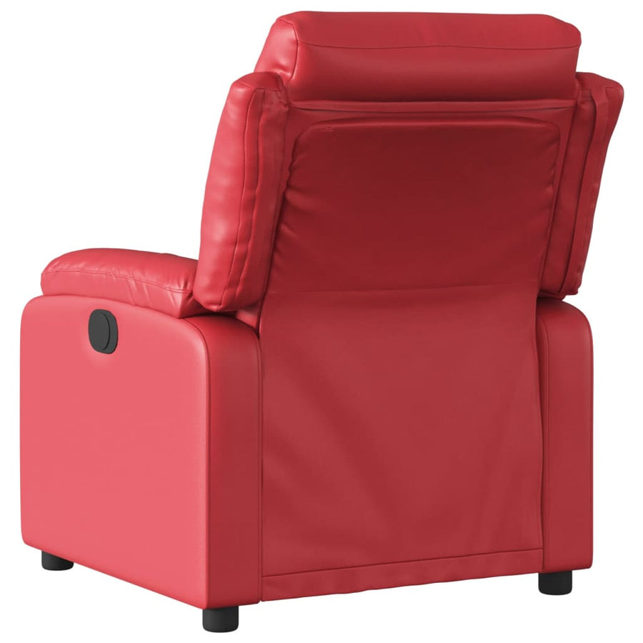 Fauteuil Verstelbaar Kunstleer Rood 1 Nee