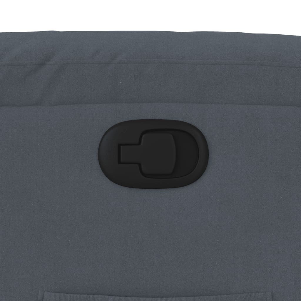 Fauteuil Verstelbaar Fluweel Donkergrijs Nee Handmatig verstelbaar