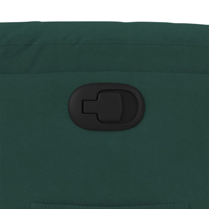 Fauteuil verstelbaar fluweel donkergroen