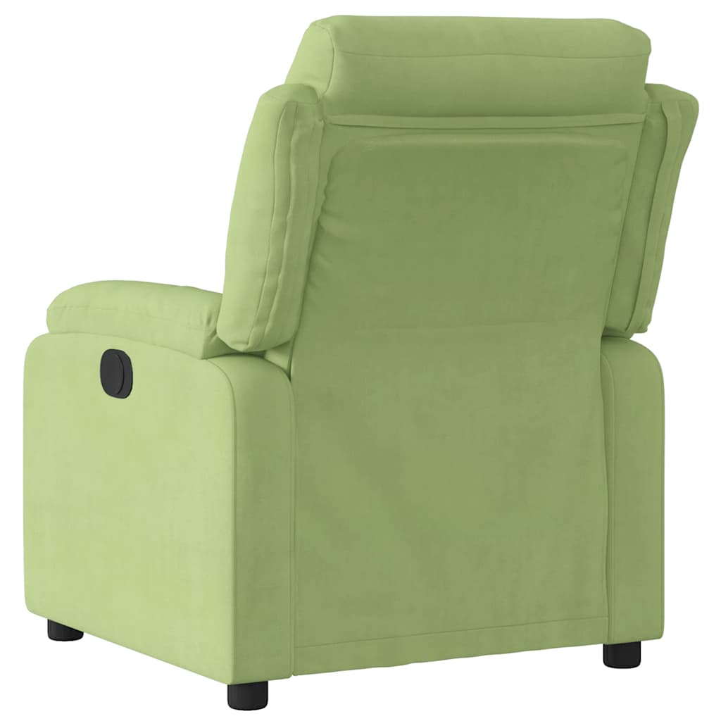 Fauteuil verstelbaar fluweel lichtgroen