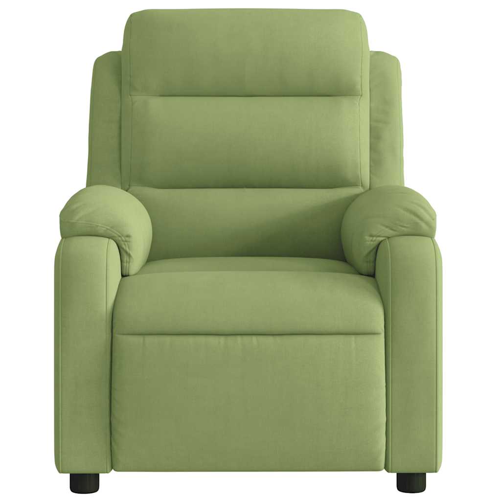 Fauteuil verstelbaar fluweel lichtgroen
