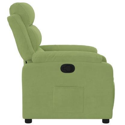 Fauteuil verstelbaar fluweel lichtgroen